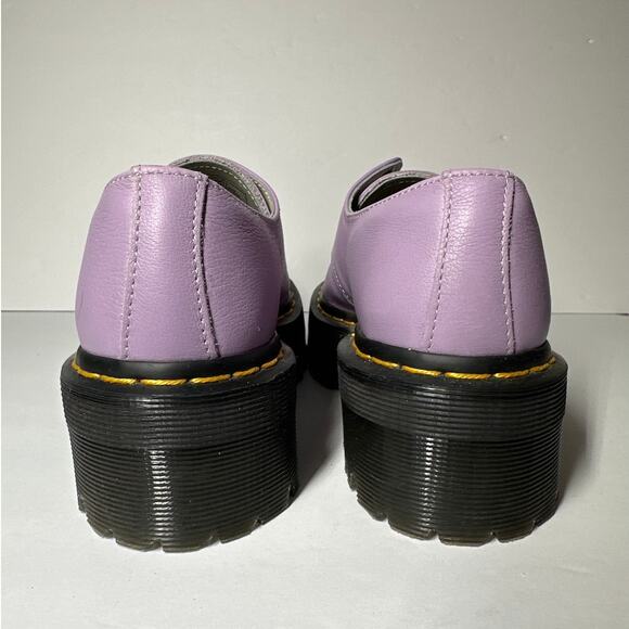 Dr. Marten’s 1461 Quad II Leather Platform Derby Shoes Women's Lilac 30612 Sz 5 - Picture 6 of 10